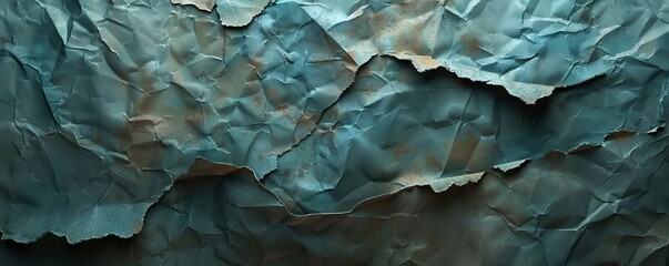 Obraz premium Torn Crumpled Paper Texture Background, 4K hyperrealistic photo