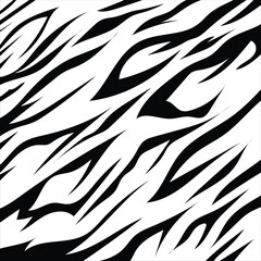 Zebra skin Vector Black and white