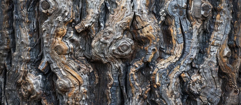 Aufkleber creative wood background with an interesting tree surface texture, ideal for a copy space image.