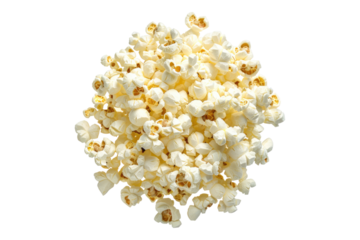 Popcorn isolated on transparent background