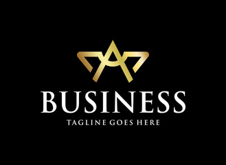 Abstract letter logo design initial business name