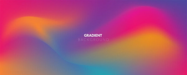 Abstract Vibrant Gradient background. Colorful Vector Background