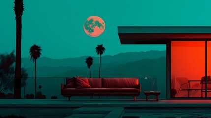 night with moon 