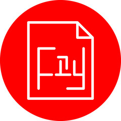 Evacuation plan Vector Line White Circle Red