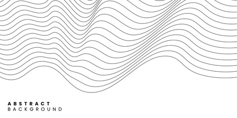 Abstract background wavy lines vector illustration