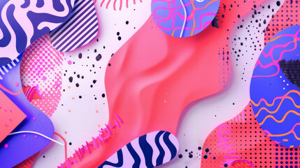 Abstract 3D Background with Vibrant Colors.