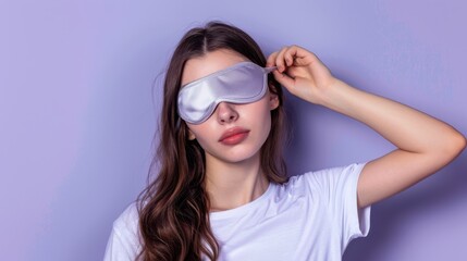 The Woman with Sleep Mask