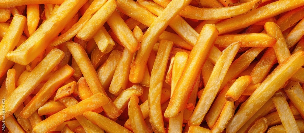 Poster the texture of french fries is suitable for a copy space image