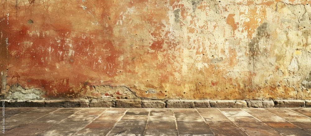 Leinwandbilder Texture of a wall providing a backdrop for displaying images with abundant empty space for text or graphics known as a copy space image