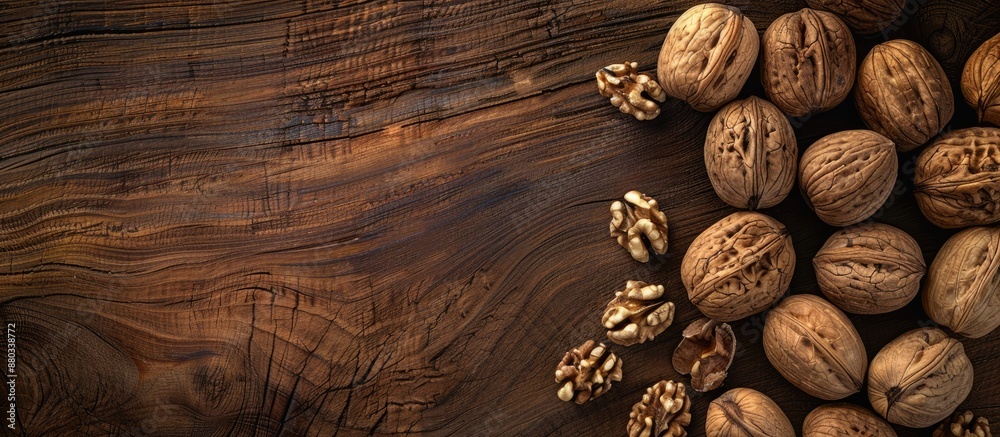 Poster Walnut with copy space image