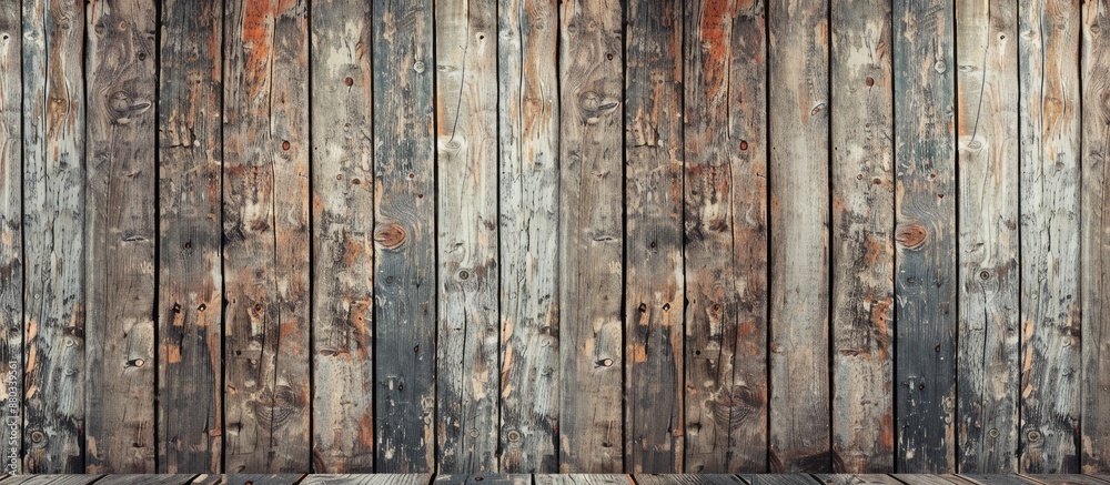 Poster use an aged vertical wooden plank background for photo with copy space image