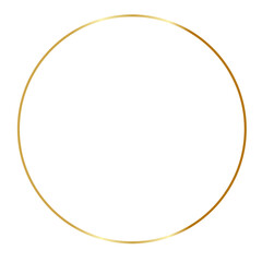 Golden frame. Golden circle. Golden border.