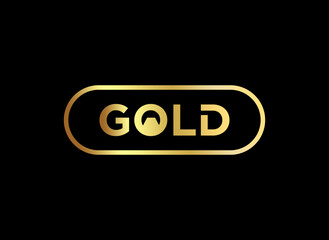 Gold or gold bar logo design luxury