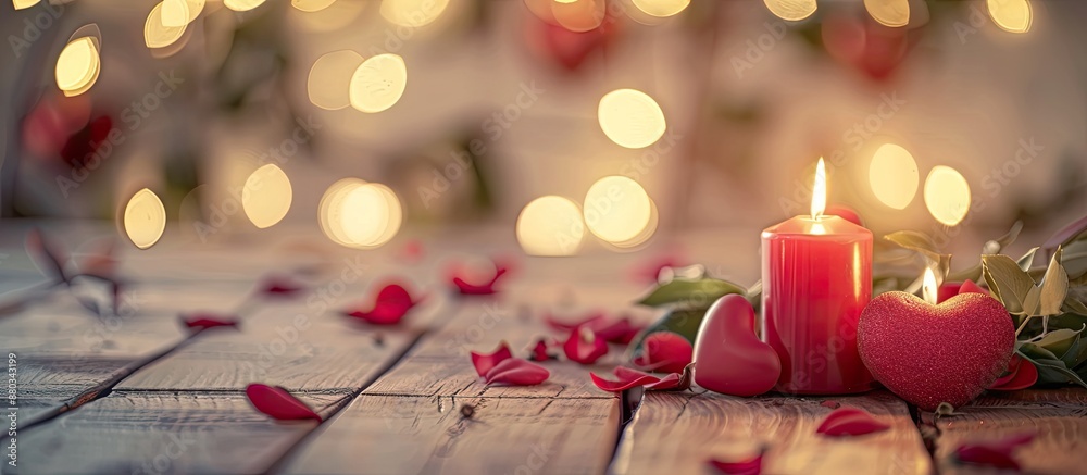 Aufkleber concept for valentine s day with a copy space image to create a romantic and celebratory ambience
