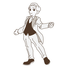 ウェディングスーツを着ている花婿