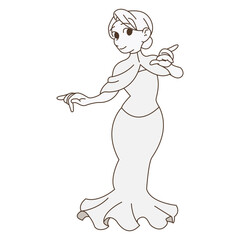 ウェディングドレスを着ている花嫁