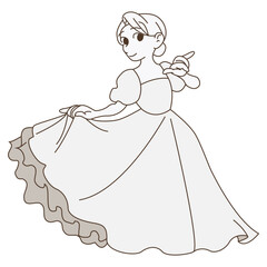 ウェディングドレスを着ている花嫁