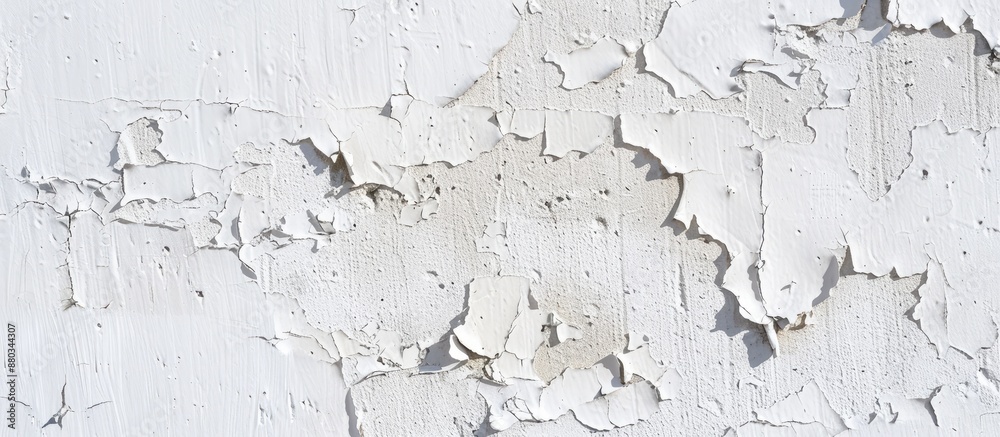 Aufkleber Background featuring a smooth white painted concrete wall texture with space for adding images. with copy space image. Place for adding text or design