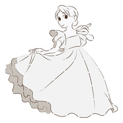 ウェディングドレスを着ている花嫁