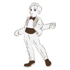 ウェディングスーツを着ている花婿