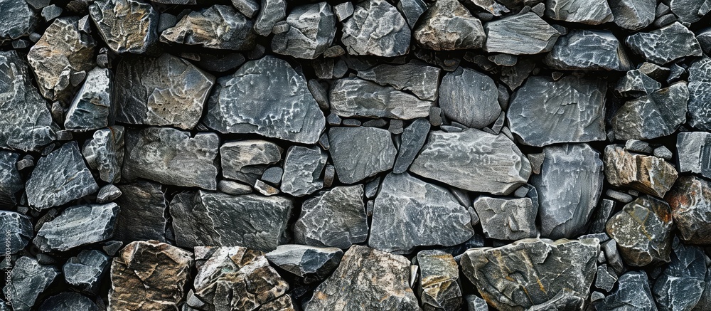 Poster A background made of stone with an open area for inserting a picture known as a copy space image