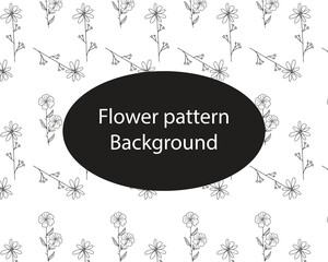 stock pattern background. trend line botanical flower pattern background