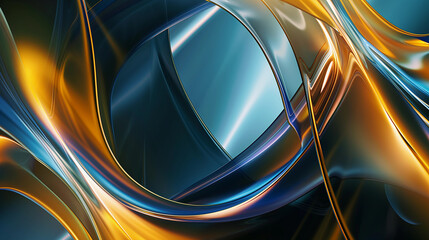 Abstract glass and metal background