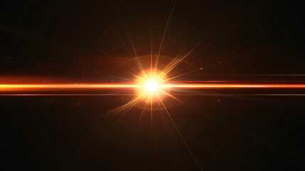 Abstract orange flare