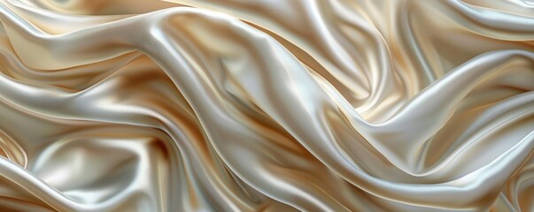 Obraz premium Smooth silk texture with fine details, 4K hyperrealistic photo