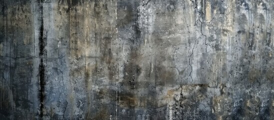 A grey and black textured concrete or cement wall with copy space image