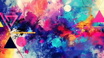 Abstract Art With Geometric Shapes