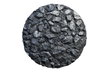 Asphalt isolated on transparent background