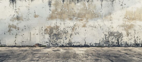 Obraz premium Texture can be applied to a blank white wall for a copy space image