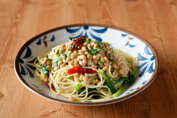 納豆スパゲティ