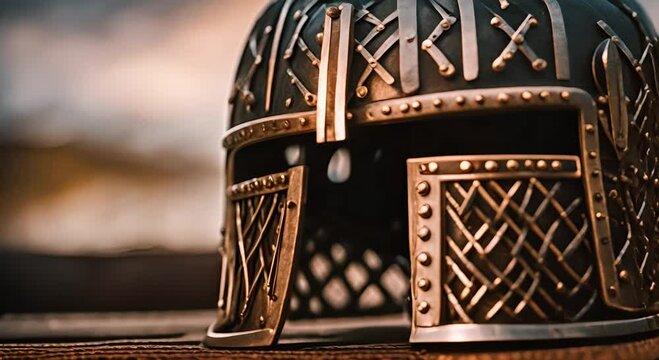 Viking warrior helmet in Norway.