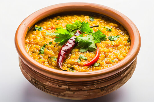 a bowl of food with a chili and corianto