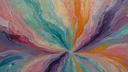 Serene Fluidity: An Abstract Expression in Pastel Hues"
