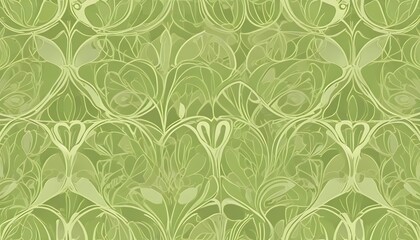 Clear Plain Shiny Warm Soft Vintage Bokeh Cloudy Wave Like Geometric Green Background or Texture