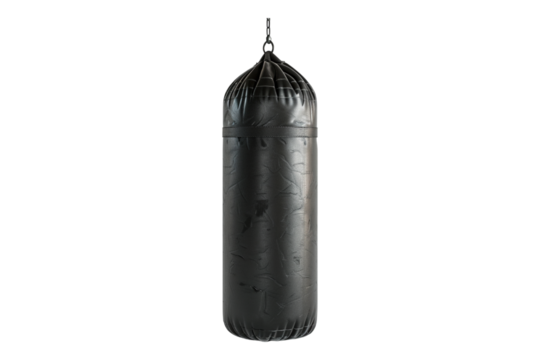 Boxing speed bag isolated on transparent background