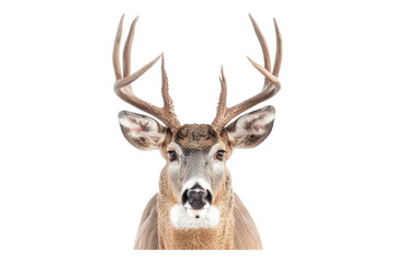 Fototapeta premium Buk deer isolated on transparent background