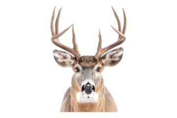 Buk deer isolated on transparent background