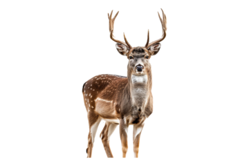 Buk deer isolated on transparent background