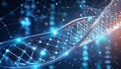 Abstract dna technological background