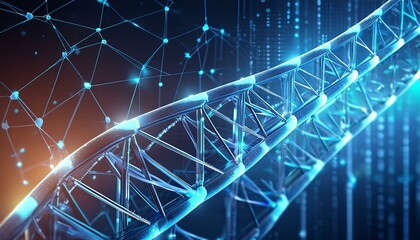 Abstract dna technological background