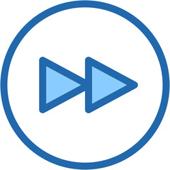 Vector Icon forward, navigation, fast, slow, backward