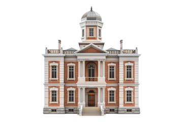 Court house isolated on transparent background