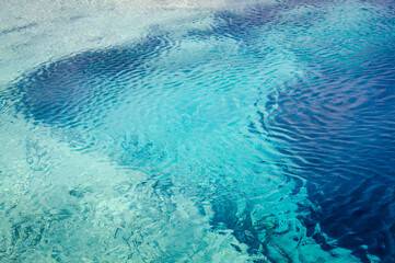 Sapphire Pool in Biscuit Basin, Yellowstone National Park, Wyoming