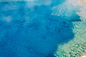 Sapphire Pool in Biscuit Basin, Yellowstone National Park, Wyoming