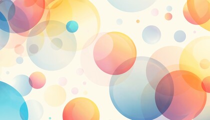 Gradient abstract background with colorful circles
