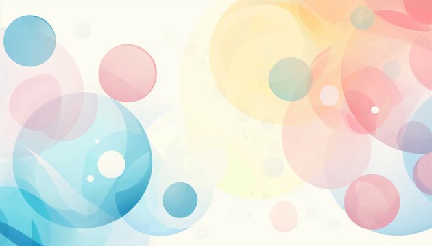 Gradient abstract background with colorful circles